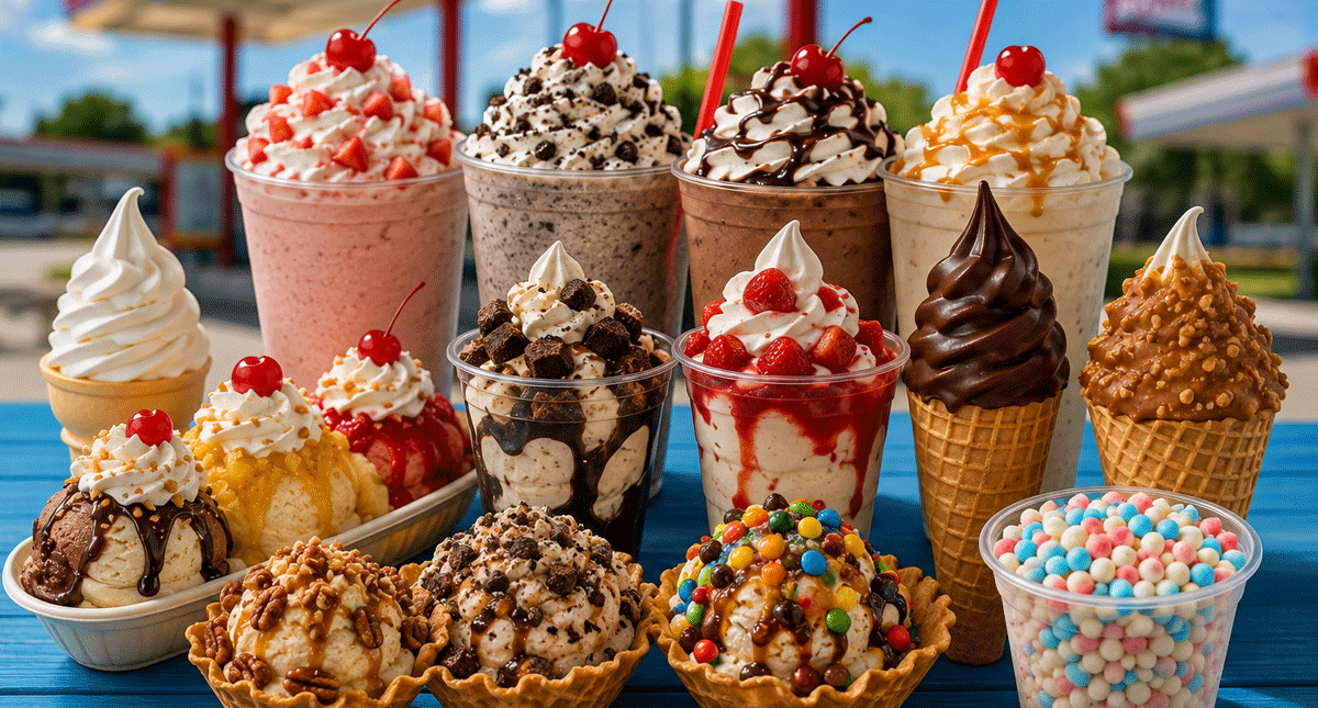 Sonic Ice Cream Menu